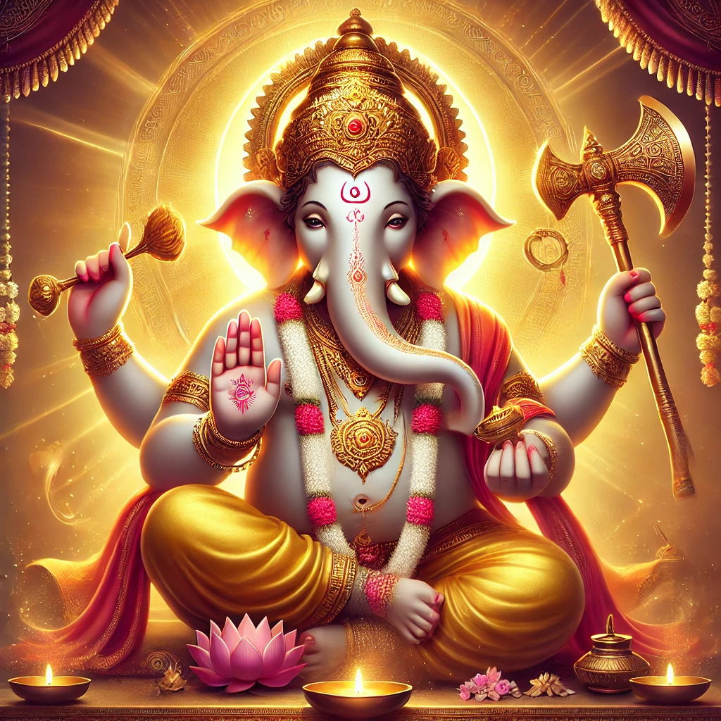 sree ganesh ji ashirvad dete huve